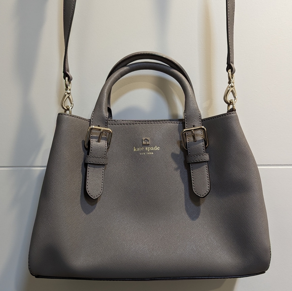 Kate Spade grey leather handbag or shoulder bag